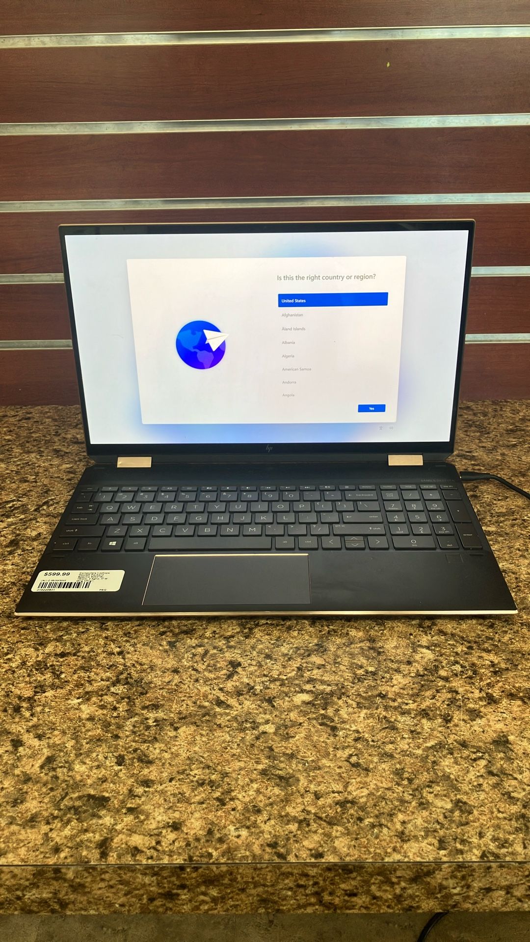 Computer Laptop Hewlett Packard Spectre X3601