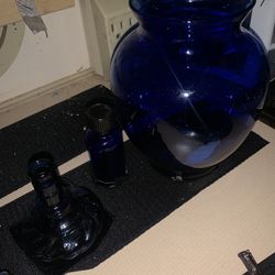 Cobalt Blue Glass Vintage 