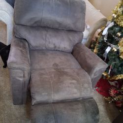 Brown Recliner.  Ashley Brand