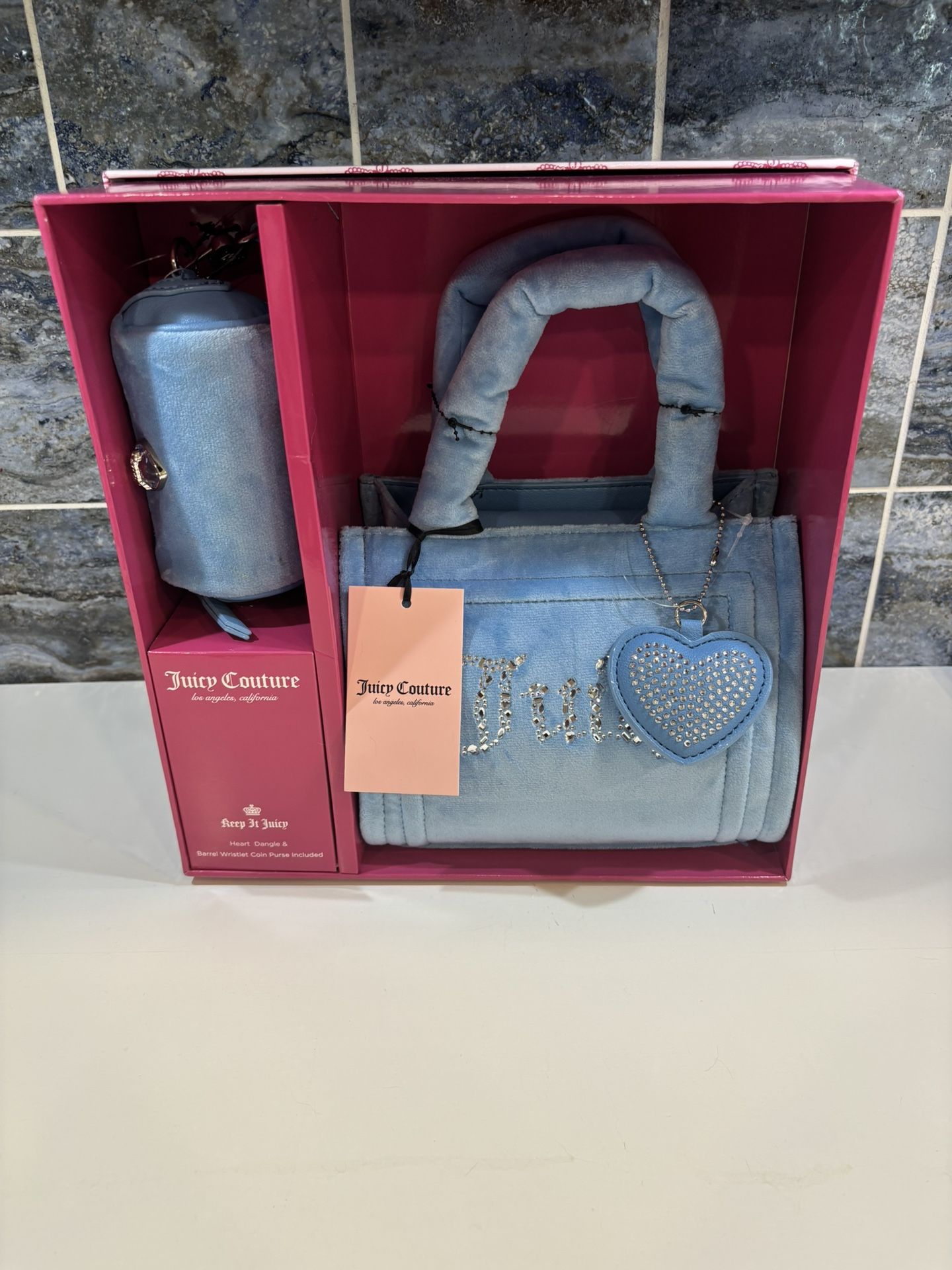 Blue Juicy Couture gift set purse- New