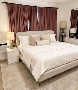 West elm Lana king bed frame