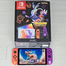 NINTENDO SWITCH OLED POKÉMON EDITION **MODDED* TRIPLE BOOT SYSTEMS 