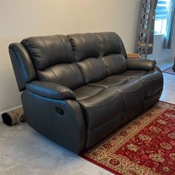 Leather Sofa - With Recliners