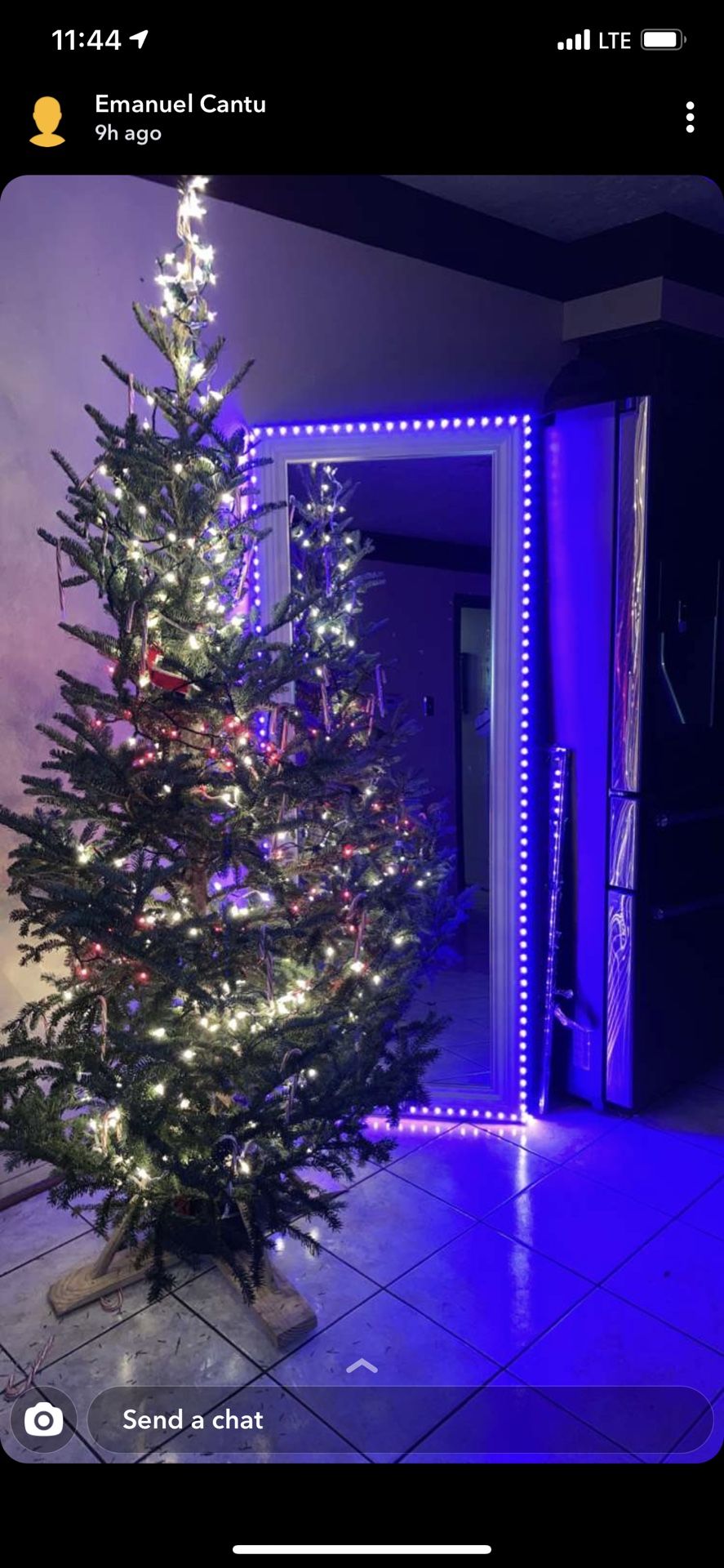 💄Full Body Mirror With Remote Control LED Strip Lights