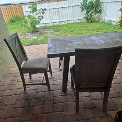 Table With 4 Chairs.