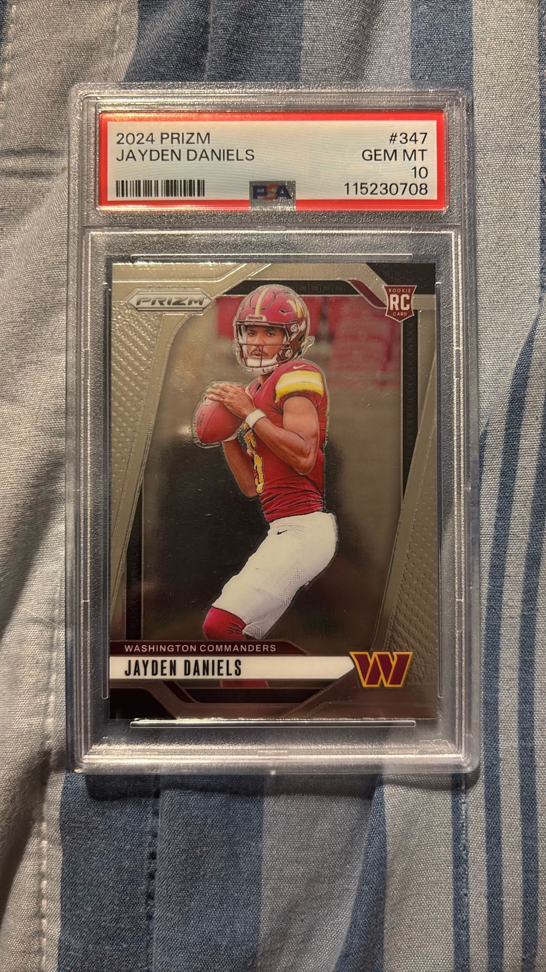 2024 Prizm Jayden Daniels PSA 10