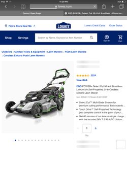 Ego Power Mower