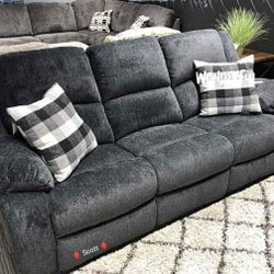Draycoll Slate Reclining Living Room Set( Sofa And Loveseat) 
