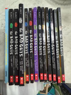 BAD GUYS books 1-12 and Captain Underpants