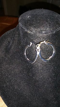Silver hoops