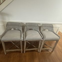 Set Of 3 Counter Stools 