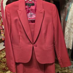 Nine West Blazer, Part of a Pink Skirt Suit Set. 
