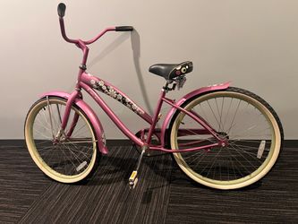 Adult Cruiser Bike Flower Power Purple Della Cruz Bicycle