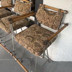 Mid Century Bar Stools X 3