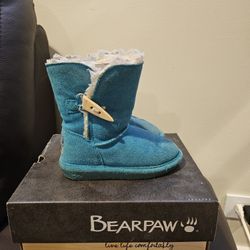 Bearpaw Toddler Boots, Size 7 In Torquise 