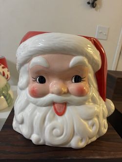 Ceramic Santa Claus Cookie Jar
