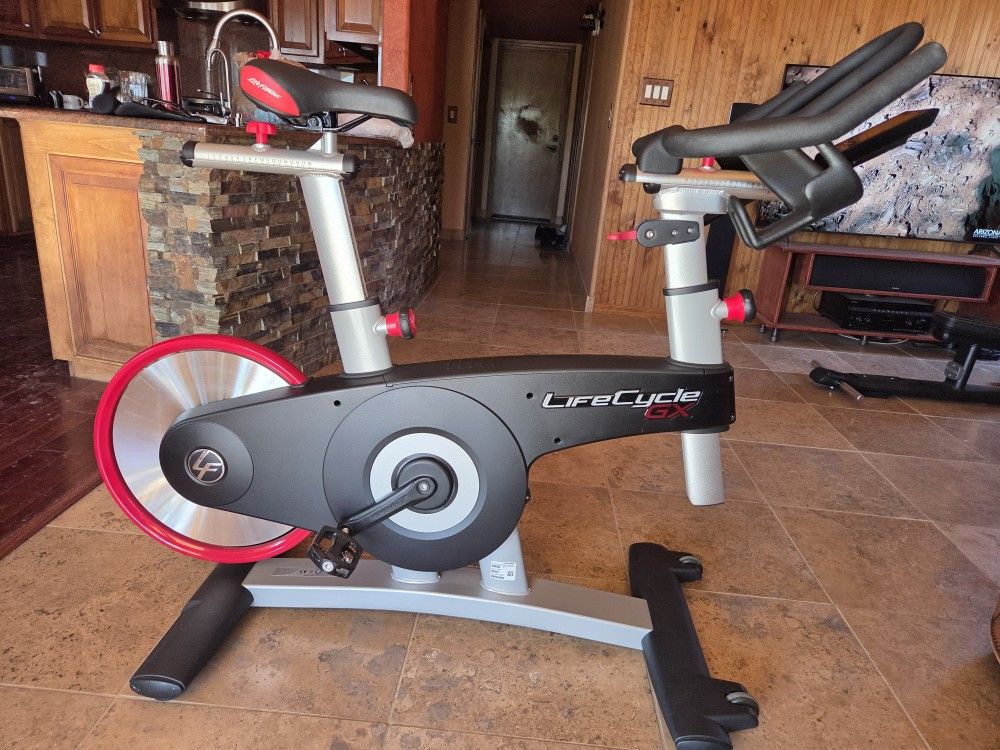 LifeCycle GX  Stationary Spinning Bike, Like New