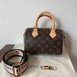 LOUIS VUITTON Monogram Speedy 20 Shoulder Bag