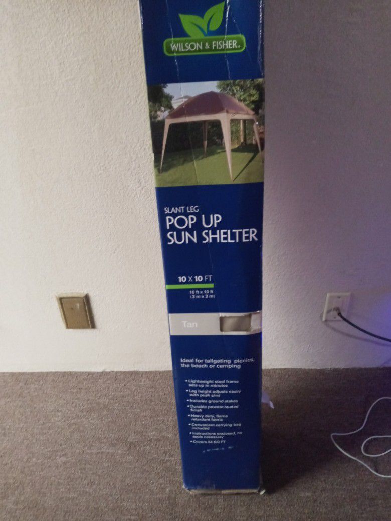 Photo POP UP SUN SHELTER GREAT NEVER USED