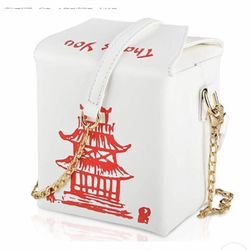 Fashion Simple Creative Chinese Style Pu Chain Messenger Bag