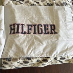 Tommy Hilfiger Used Twin Size Fitted Sheet & Pillow Case