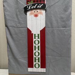 Christmas   Vintage  Santa   Wall   Plaque.