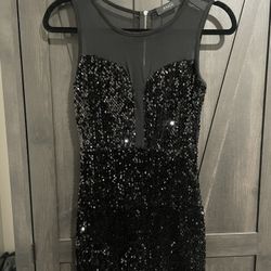 Black Angl Sequin Dress