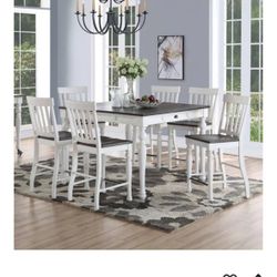 New Wood Table With Chairs 