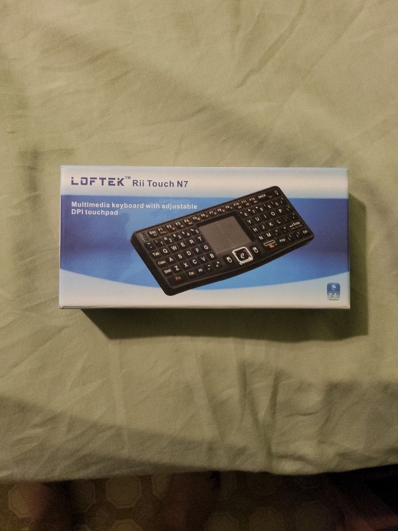 LOFTEK RII TOUCH N7 MULTIMEDIA KEYBOARD WITH ADJUSTIBLE DPI TOUCHPAD
