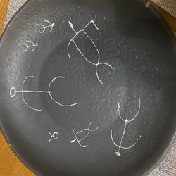  Vintage TuliKa Hawaii 13" Signed Pottery Wall Plaque -