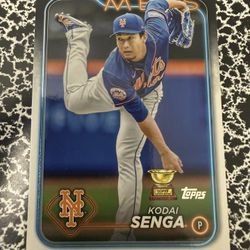 2024 Topps Series One Kodai Senga Golden Mirror Image Variation
