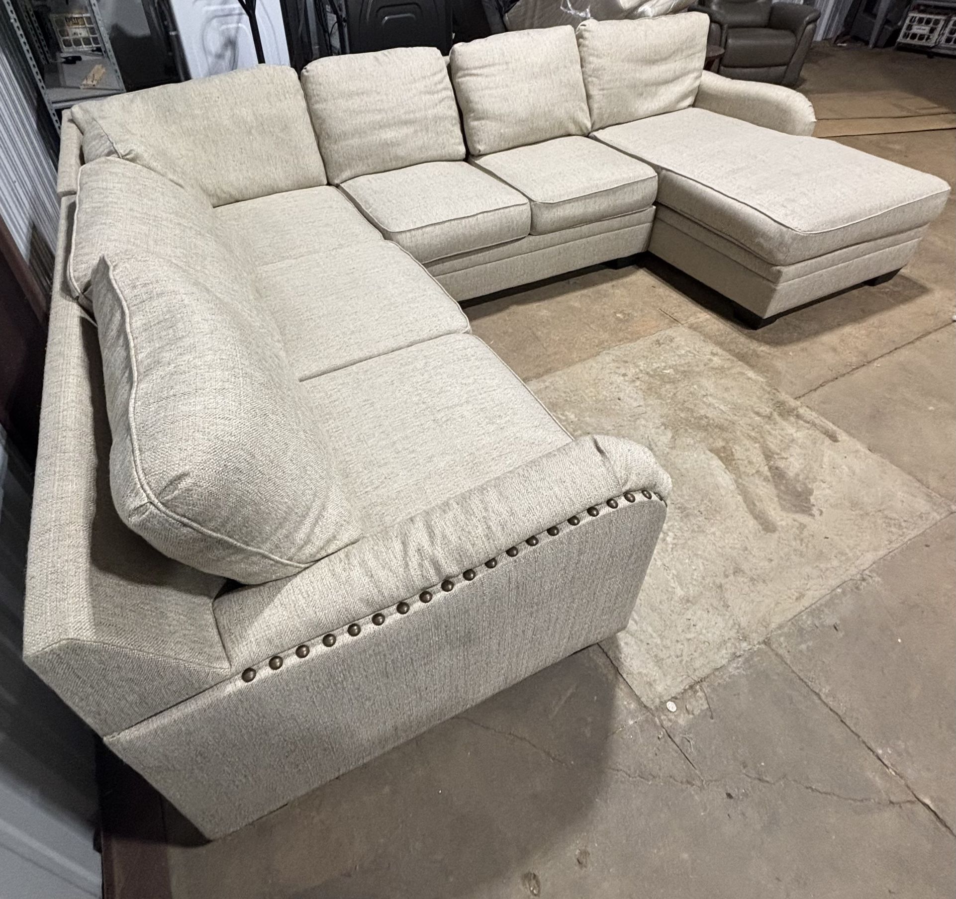 Ashley Furniture Luxora 4-Piece Sectional Couch with Chaise