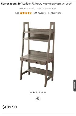 Homenations pc ladder desk