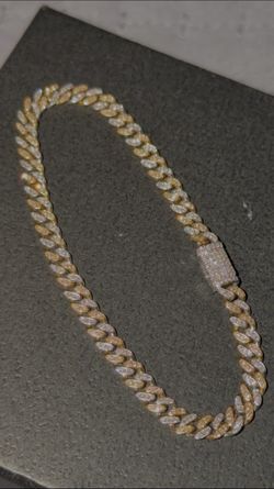 CUBAN BRACELET TWO TONES 14 KY