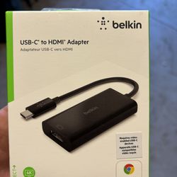 Belkin USB-C To HDMI Adapter.