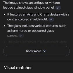 Antique stained windows