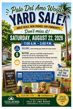 Neighborhood Yard Sale - Palo Del Amo Woods