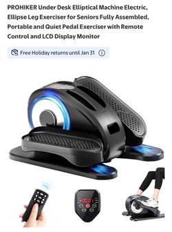 PROHIKER Under Desk Elliptical Machine Electric MSRP $109