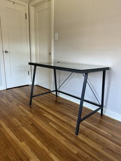 CB2 Glass Desk