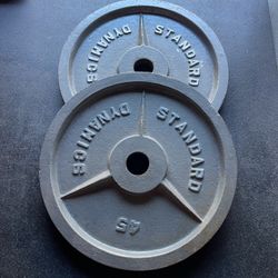 45 lbs Olympic Weights Plates…. Home Gym Fitness….