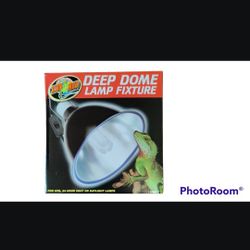Zoomed Deep Dome Lamp Fixture 