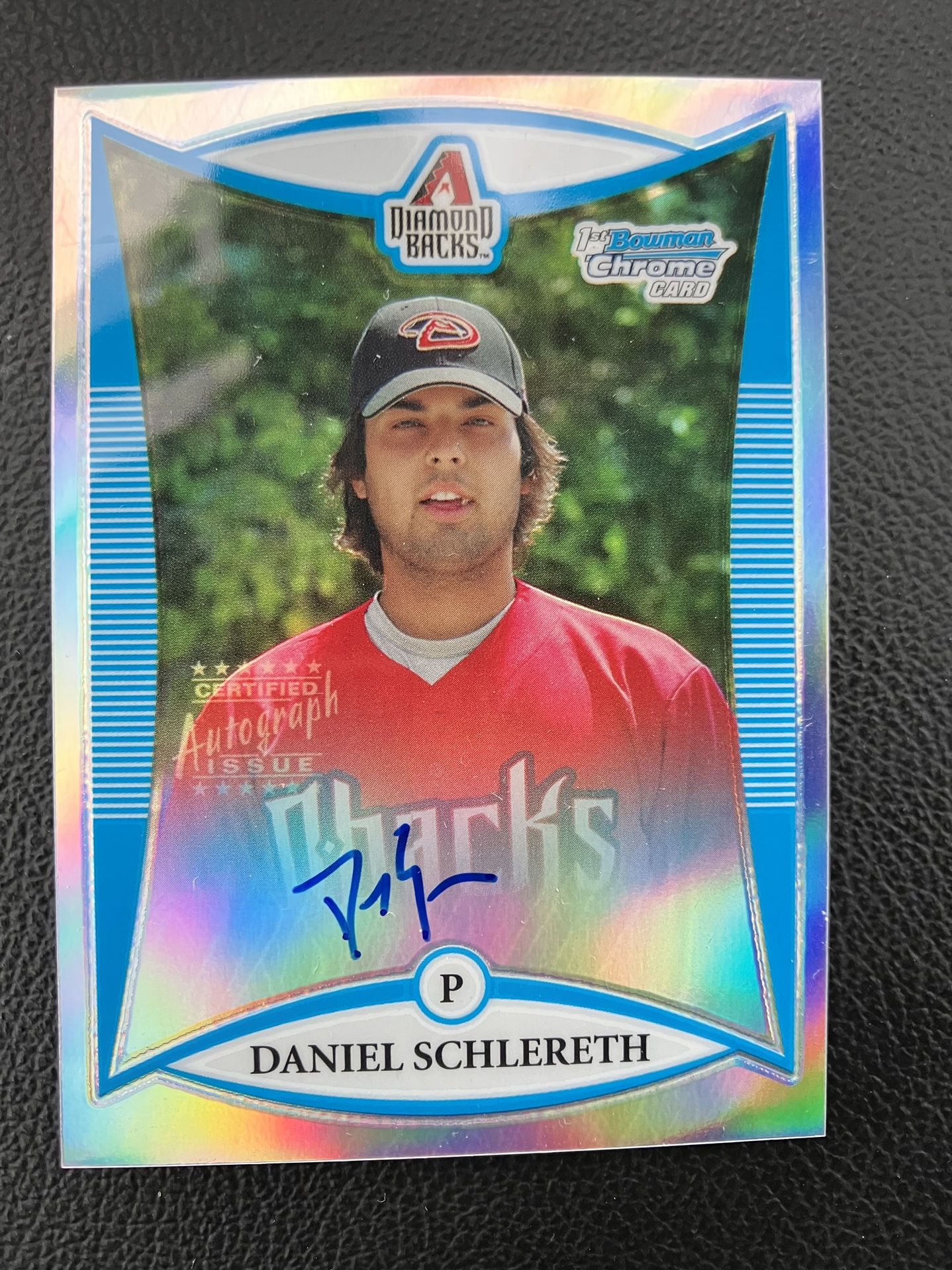 Daniel Schlereth 2008 Bowman Chrome 1st Card AUTOGRAPH #BDPP119 Arizona #389/500