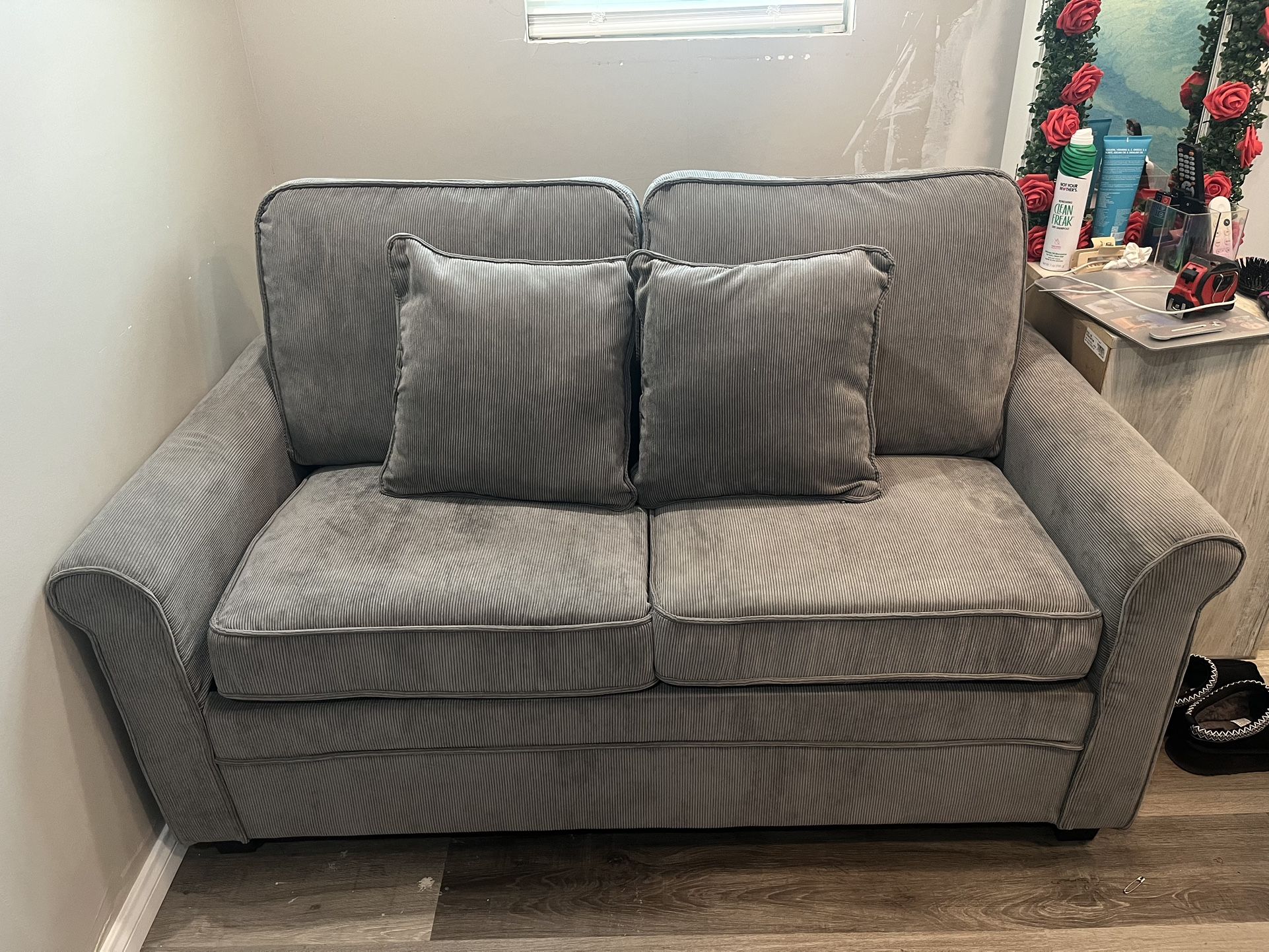 Grey Love Seat Couch