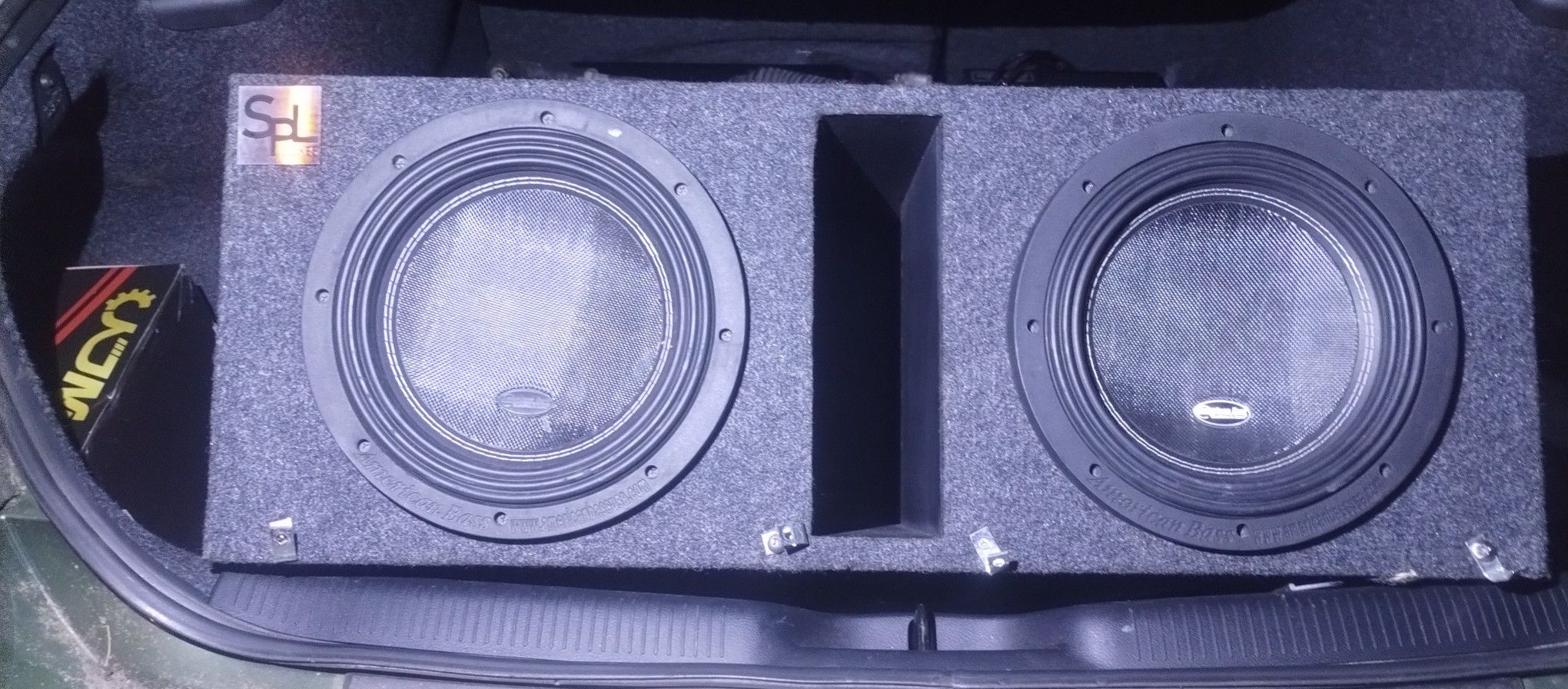 SPL SubWoofer American Bass Speaker and 1600 Watt WDX Amp Sound System.