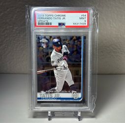 2019 Topps Chrome Update Fernando Tatis jr RC Padres PSA 9