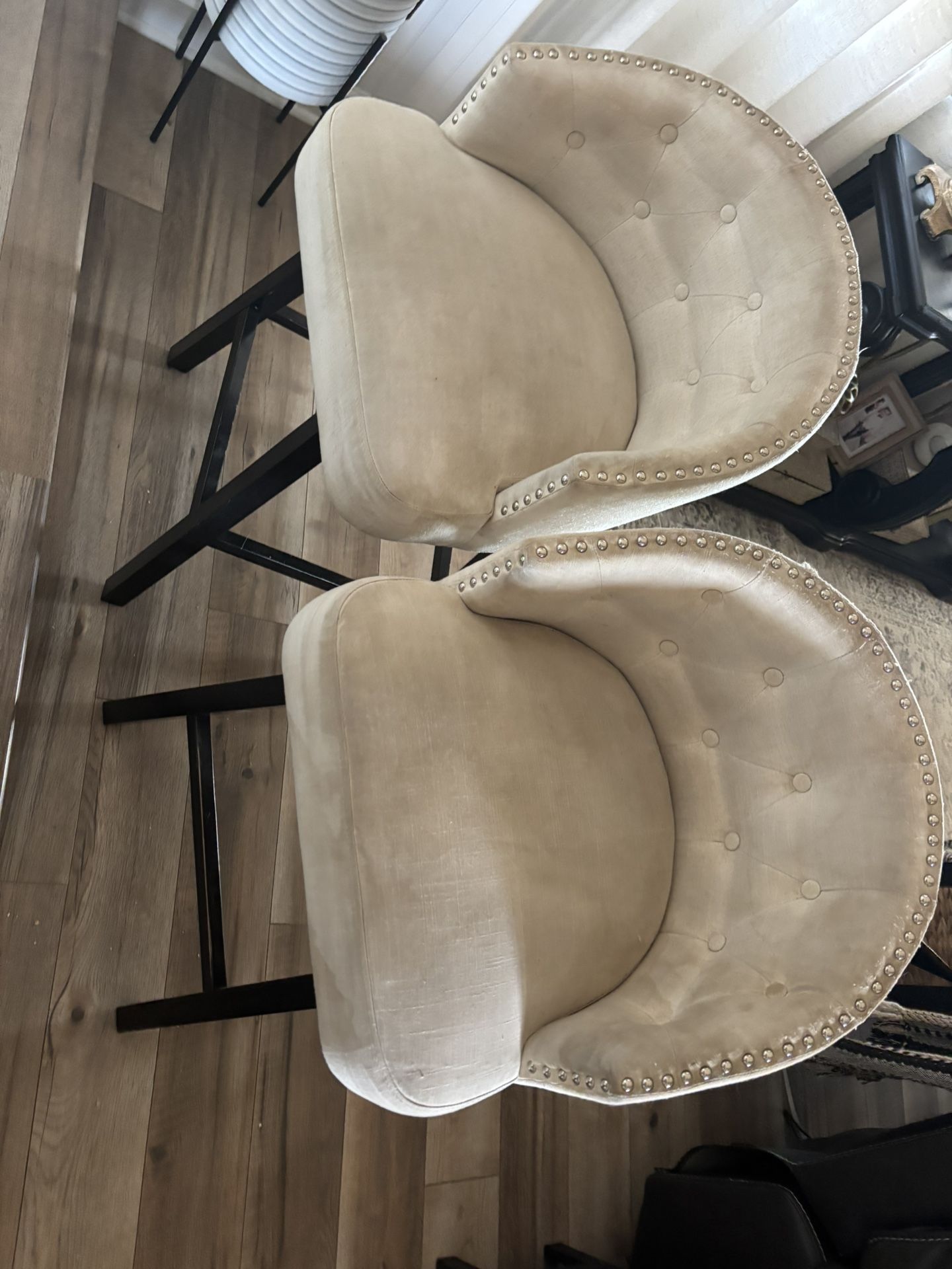 Bar Stools Tufted And Studded