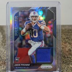 Jake Fromm 2020 Buffalo Bills Prizm Select Patch