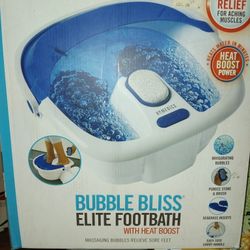 foot bath with heat boosting so it stays hot