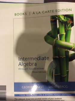 Intermediate algebra