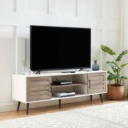 White Walnut TV Stand for up to 65” TV